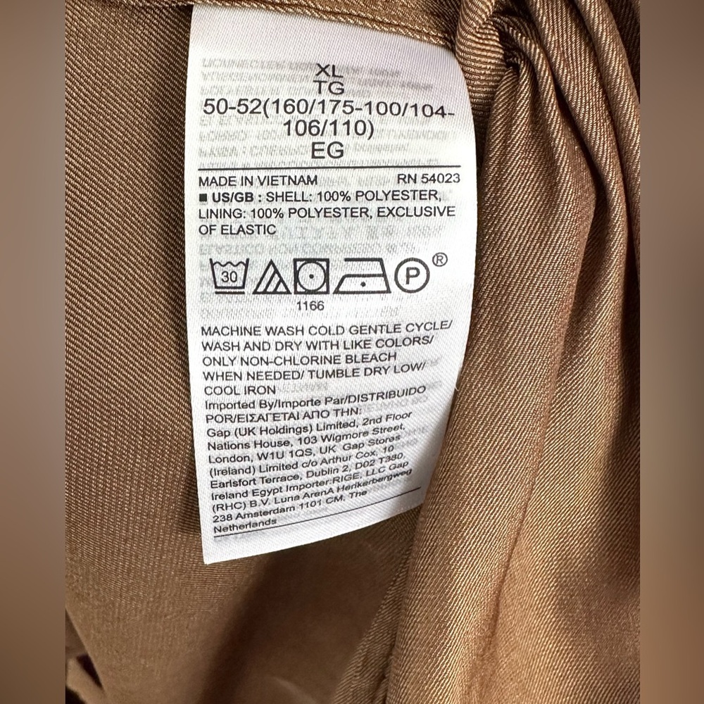 NWT Banana Republic Fit & Flare Tiered Dress Brown Long Sleeve Size 14 - Picture 3 of 13